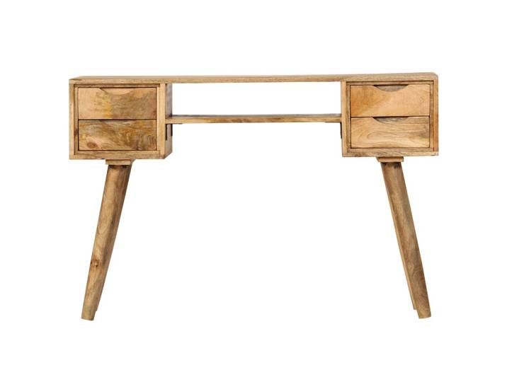 vidaXL Bureau en bois massif de manguier 115×47×76 cm