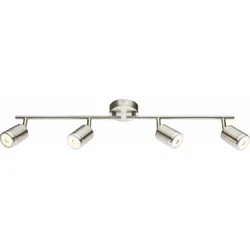 Globo 56958-4 Comore Led Strahler Metall Nickel Matt, 4X Led