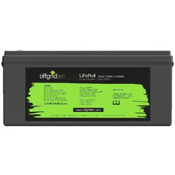Offgridtec 200Ah 25,6V LiFePo4 Akku 25,6/200 | BMS integriert 5120Wh