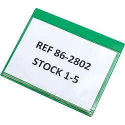 Tarifold Kennzeichnungshülle Dry-Zip A4 quer PVC VE=10 Stück grün