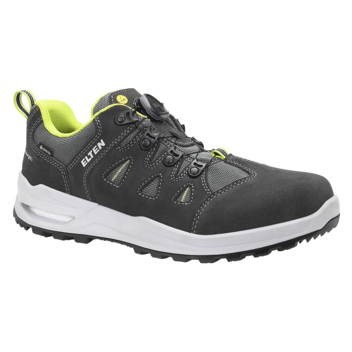 Elten Berufshalbschuh RILEY XXF BOA GTX grey-lime Low ESD O2 WR CI Gr. 46 (O2, 46) (204016)