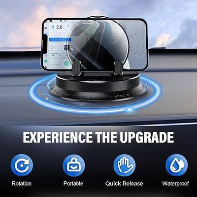 Multifunktionale Autotelefonhalterung mit rutschfester Unterseite, Armaturenbrettbefestigung, drehbarem Design für optimale Sicht, kompatibel mit allen Fahrzeugen, aus Polycarbonat, mit