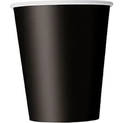 14 Becher schwarz 266 ml