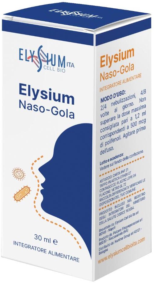 BIO + Elysium Naso Gola 30ml – Integratore Naturale per Vie Respiratorie, Verbasco e Timo