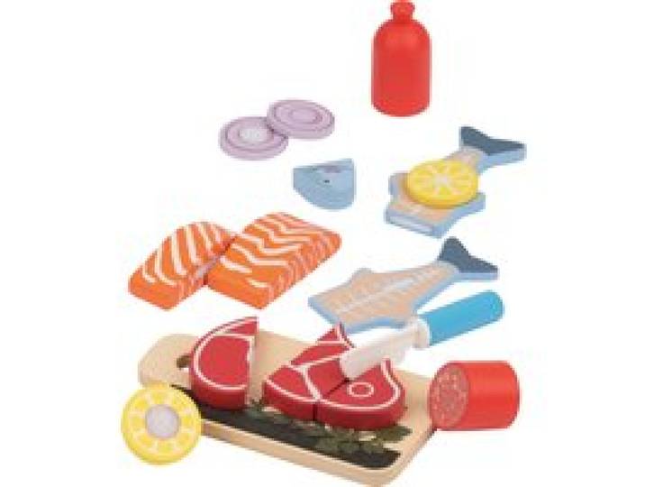 LUPILU® Set Sandwich / Set de fruits / Set de viande et poisson / Set de légumes (Poisson et viande)