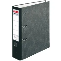 Ordner Recycling Plus A4 80mm schwarz, Rückenschild auswechselbar