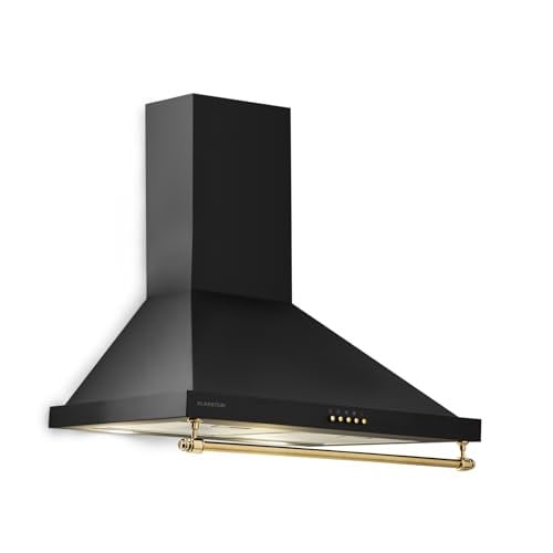 Klarstein Montblanc Wandkap Afzuigkap met Afvoer of Recirculatie, 3 standen, Max. afzuigcapaciteit 599 m³/h, Breedte: 60 cm