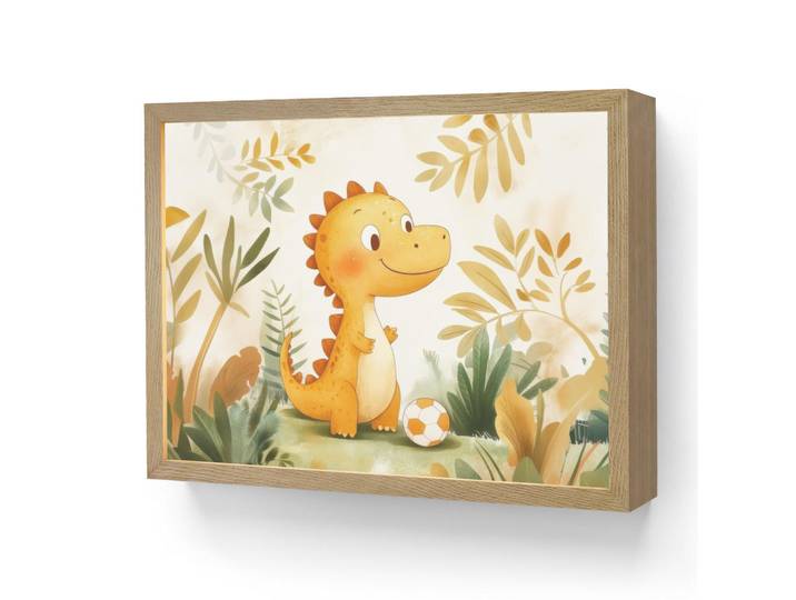 OnlyWow Wandleuchte MIT Akku Dino - Fußball - Orange 40x30 cm, Beige, Rechteckig, LED integrated, 40x30x8 cm, Lampen & Leuchten, Innenbeleuchtung, Wandleuchten