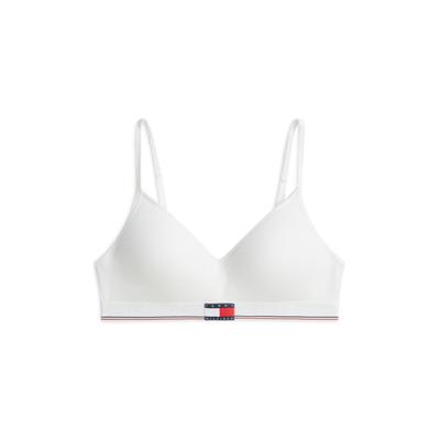 Bralette-BH "VARSITY RIB BRALETTE LIFT", Damen, Gr. XS (34), N-Gr, weiß, Rippware, Obermaterial: 57% Baumwolle, 38% Polyester, 5% Elasthan. Futter: 95% Baumwolle, 5% Elasthan, TOMMY HILFIGER UNDERWEAR, körpernah, BHs, Global Stripe geripptes...