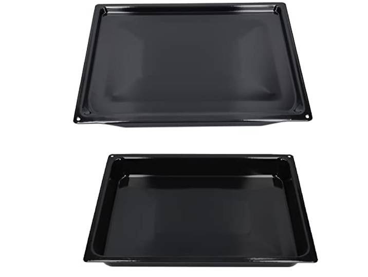 Set Backblech und Fettpfanne emailliert für Backofen kompatibel mit Gorenje 458x360 mm 872877 222709 242132 903871 881874 274663 242135 222886 (2 stück)
