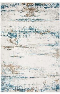 SAFAVIEH Eclipse Athena Vintage Boho Abstract Viscose Rug with Fringe