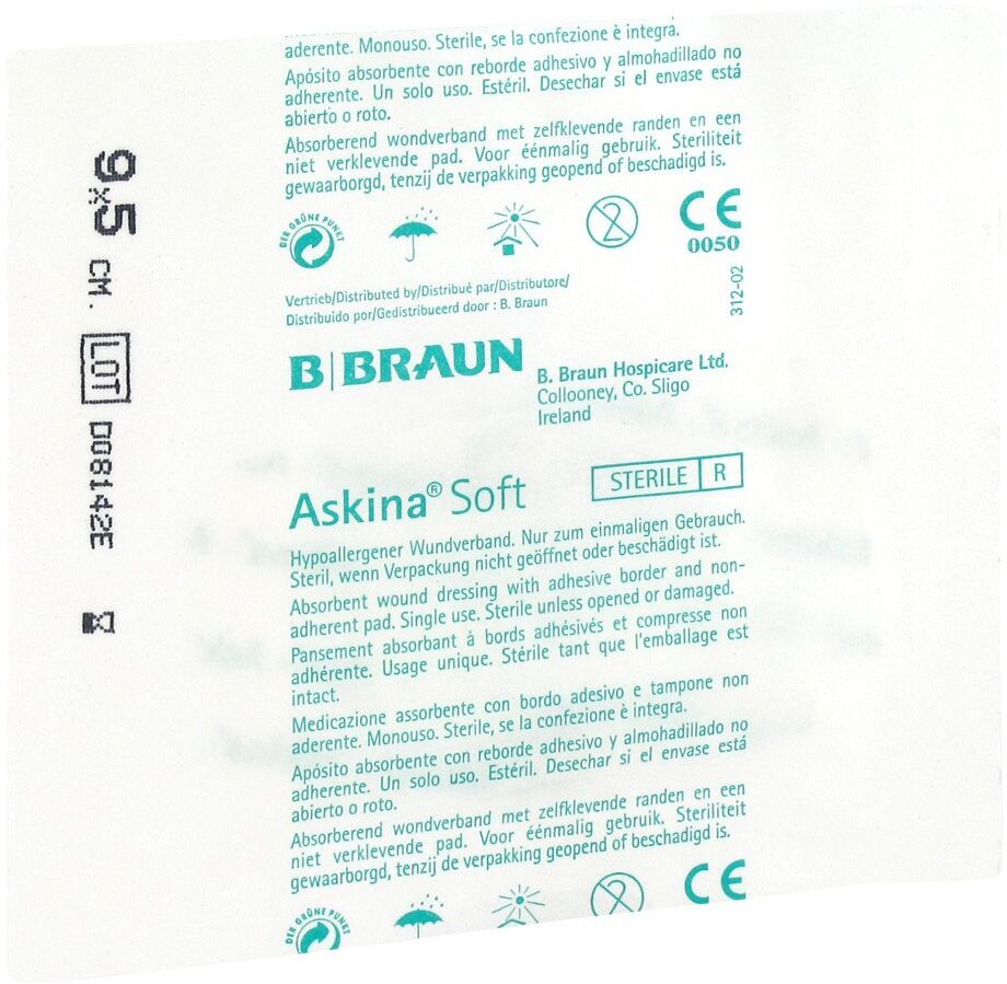 Askina Soft Wundverband 9x5cm steril 50stk