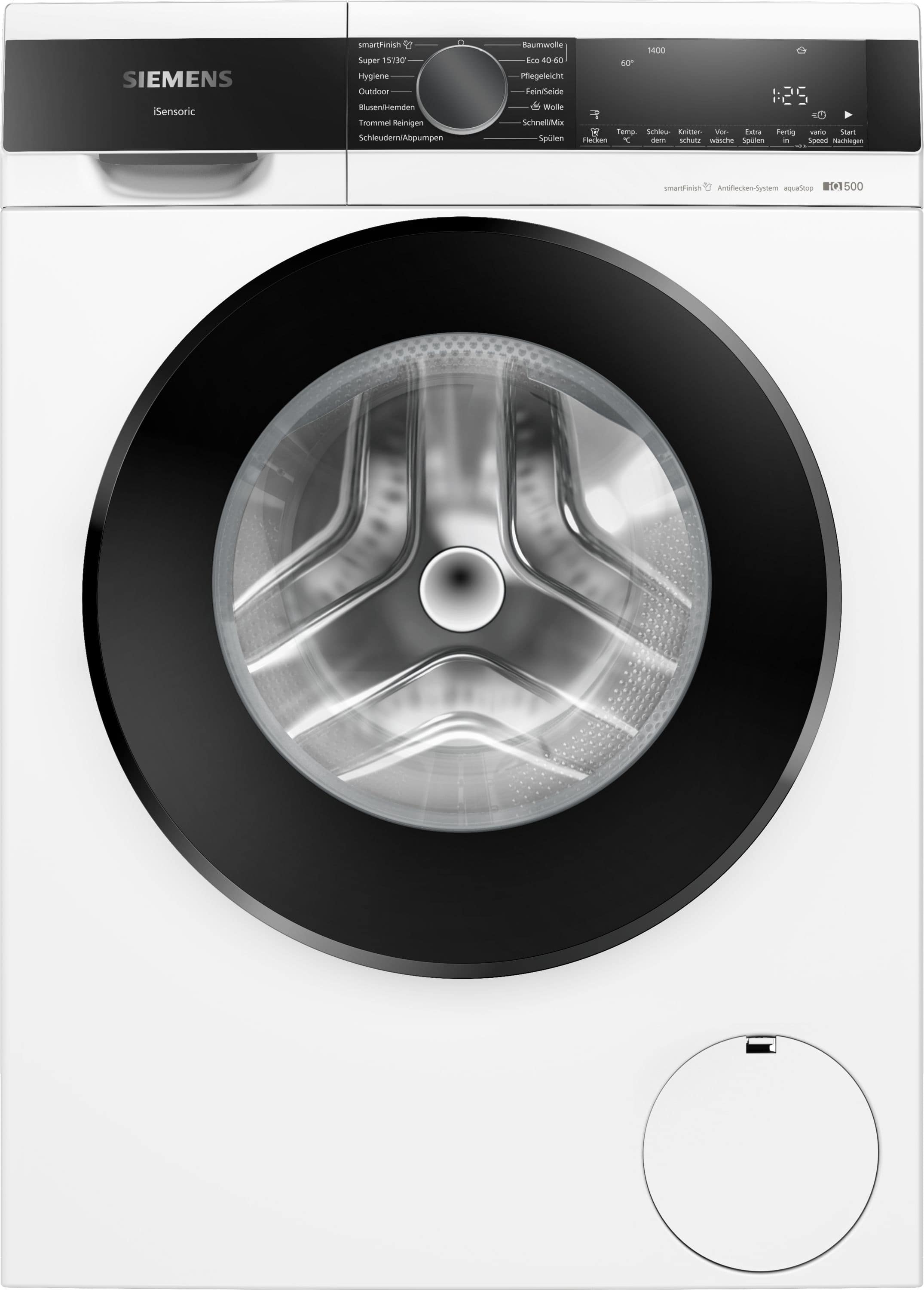 Siemens iQ500 WG44G2Z40 9 kg Frontlader Waschmaschine 1400 U/min aquaStop Funktion (Weiß)