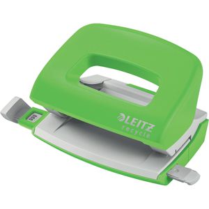 Leitz Locher 5010-00-55, NeXXt Mini, grün, Bürolocher, recycelbar, Stanzleistung ca. 10 Blatt