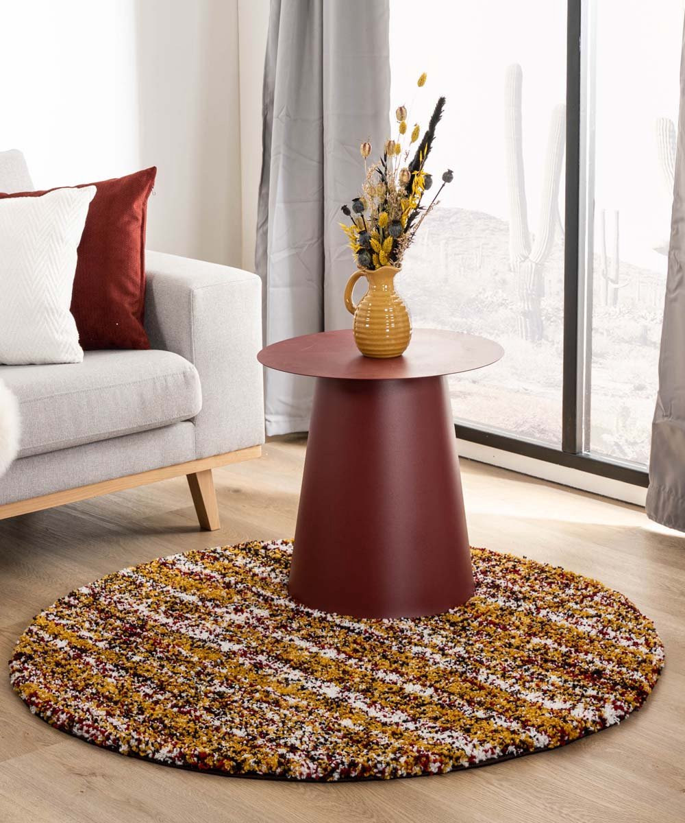 Boho&me Rond Berber Vloerkleed Artisan Essa Multi/Okergeel