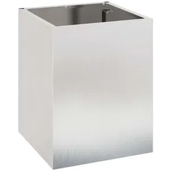 vidaXL Gartenblumentopf Silber Edelstahl