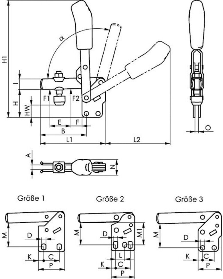 AMF Spannpratze Mit Gegenhalter 2 (79798)
