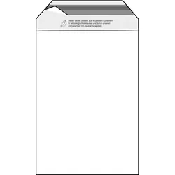 100 Klappenbeutel, wiederverschließbar, PE-Folie, transparent 50 μm | 165 x 220 mm - recycelt, recyceltes PE