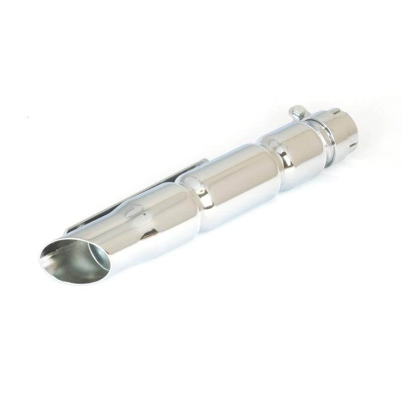 Bike It Silencieux universel Bevel Slash Cut chromée