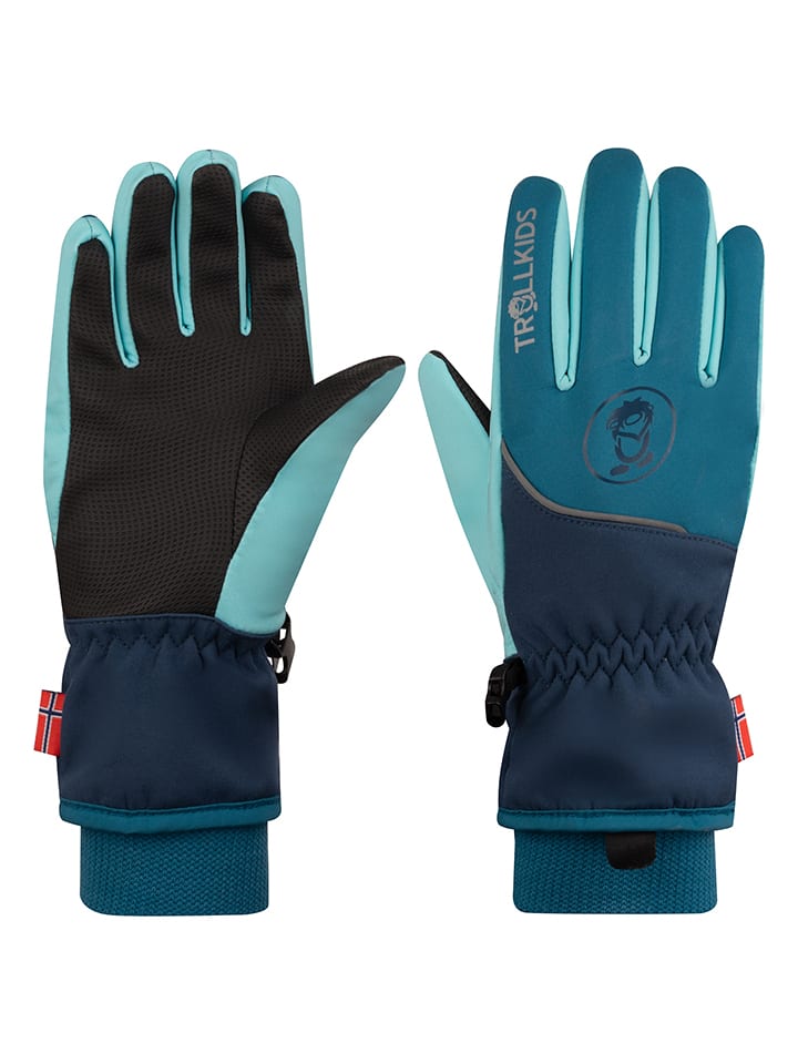 Trollkids Funktions-Handschuhe "Trolltunga" in Türkis - 4,5