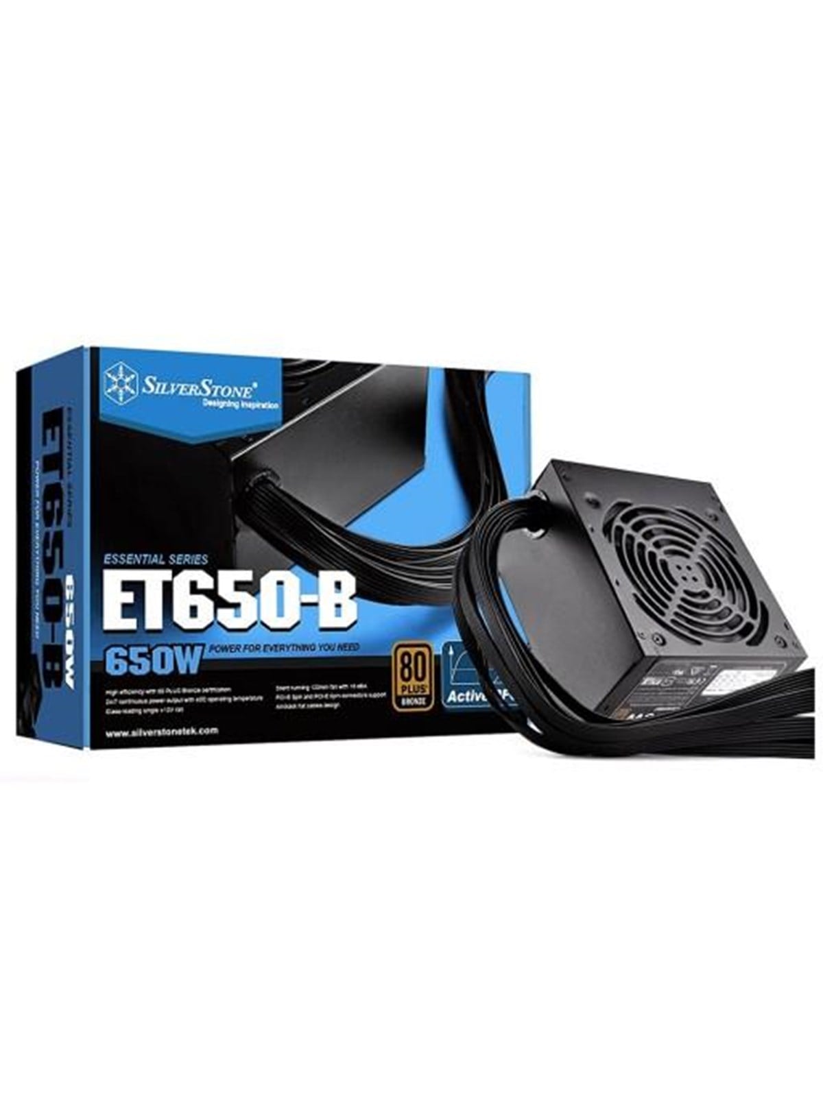 SilverStone Essential Series ET650-B Netzteile - ATX - 80 Plus