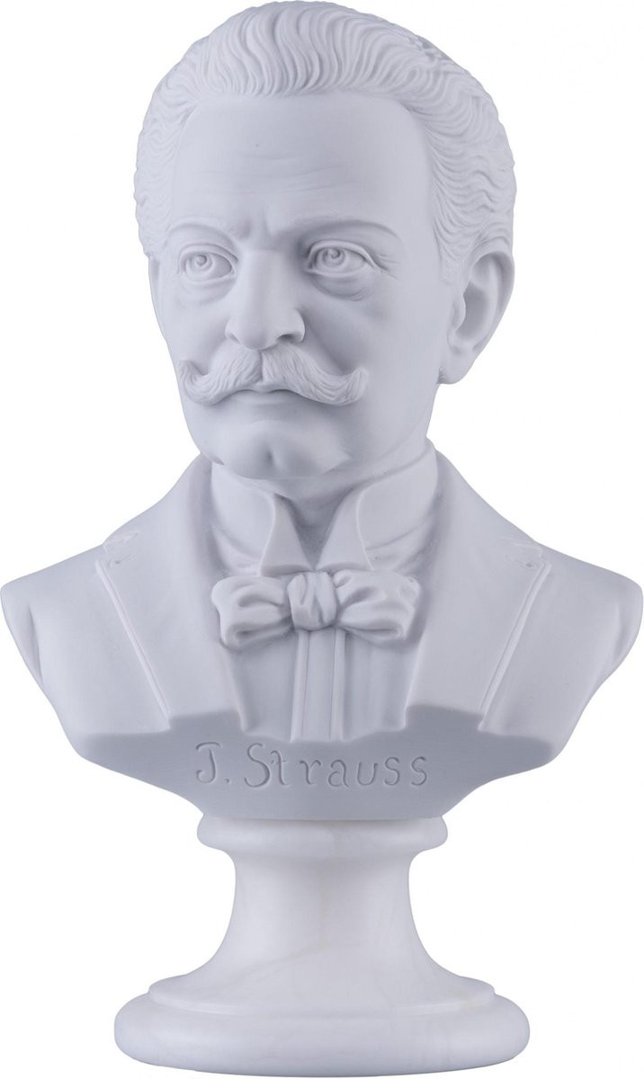 Music Gifts Albast borstbeeld Strauss 22 cm
