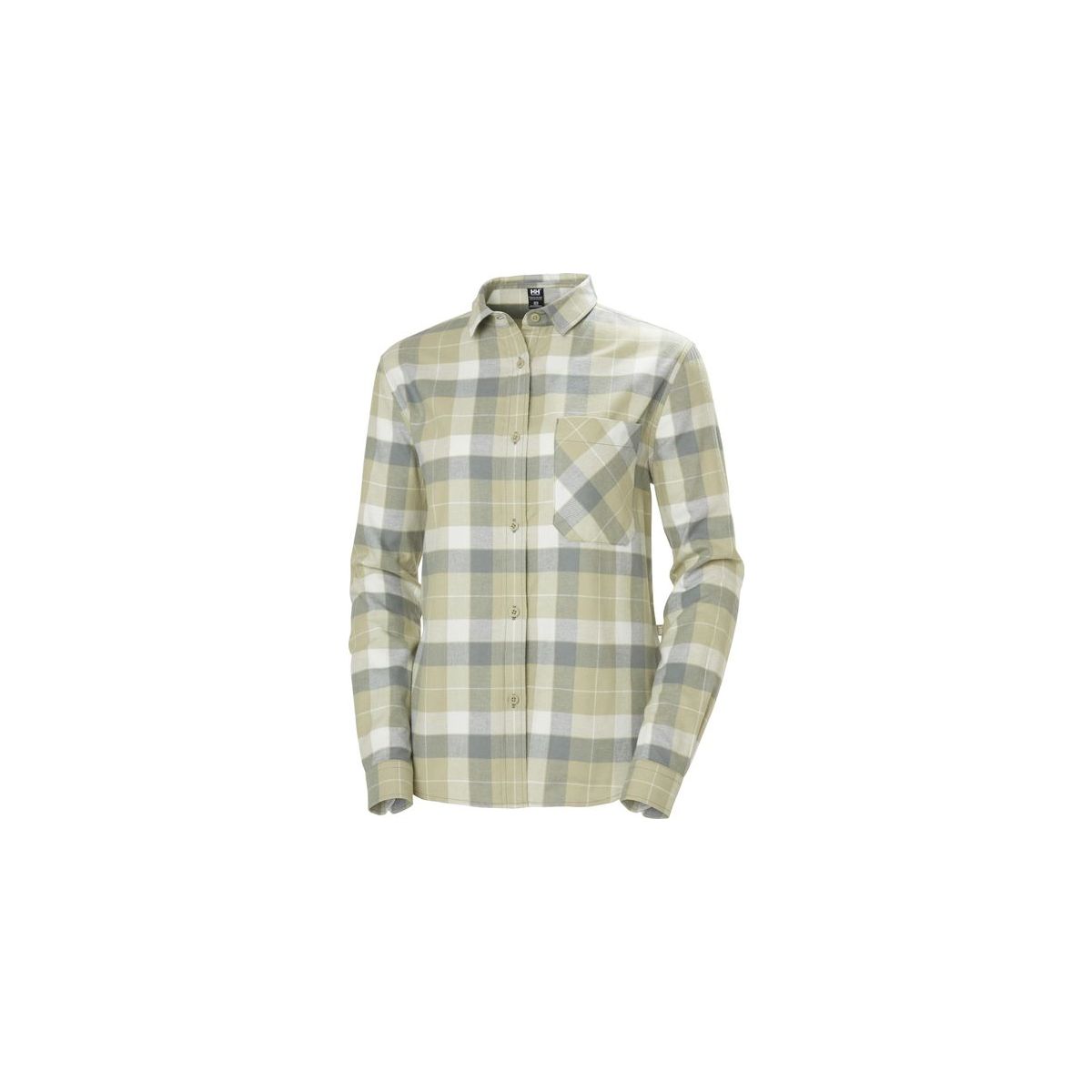 Helly Hansen W Lokka Flannel LS SHT light lav box stripe plaid (463) S 62801_463-S