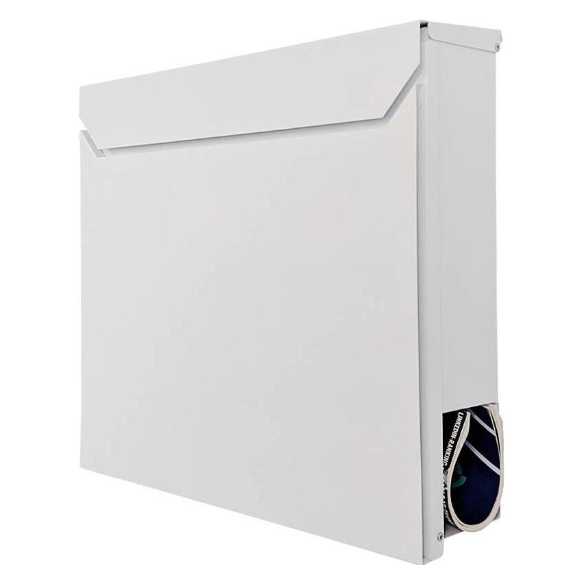 SafePost 800 Design-Briefkasten weiss RAL9003 matt (880002)