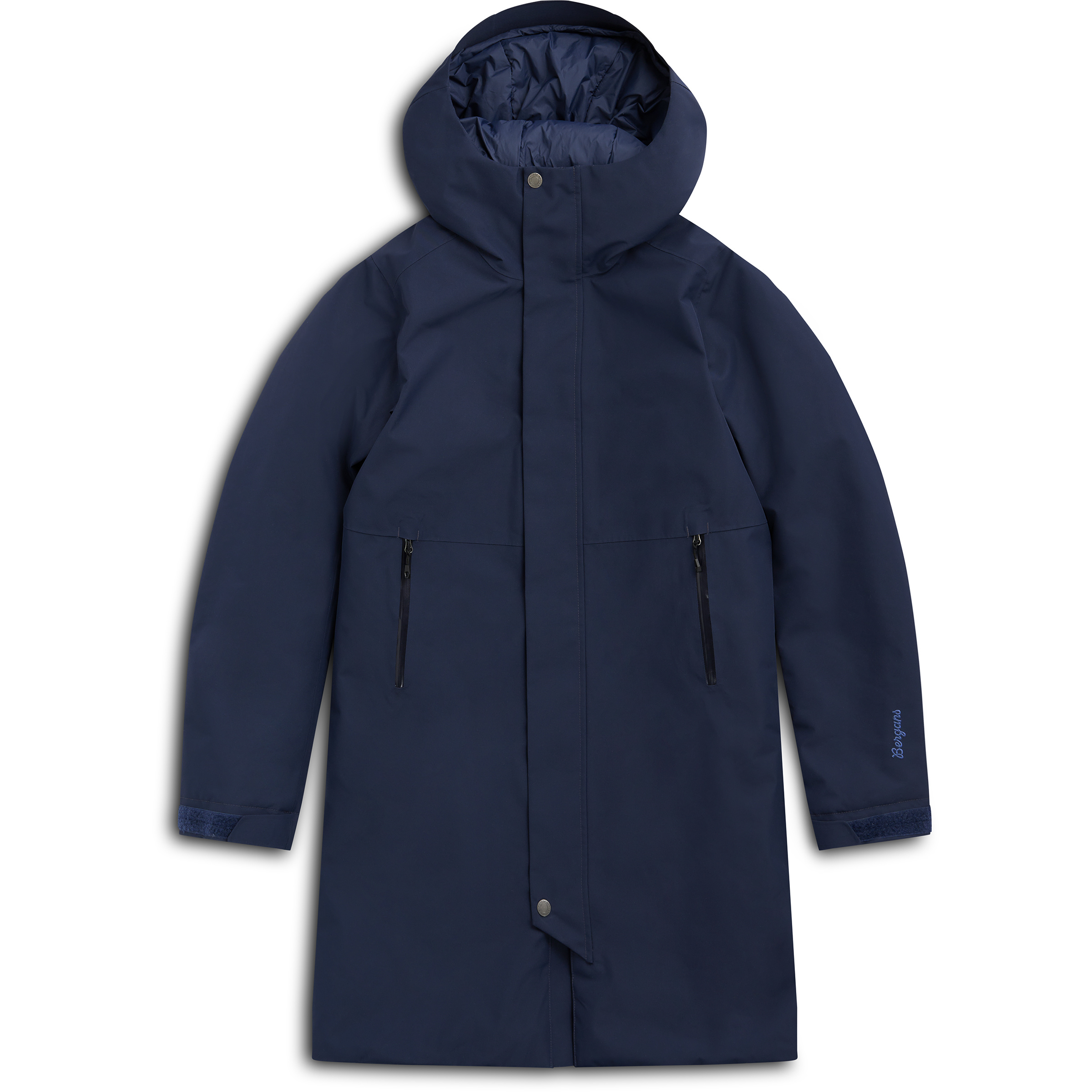 Bergans Urban Insulated Shell Mantel Damen Winterjacke blau Größe XS Lifestyle Elastisch Wasserabweisend