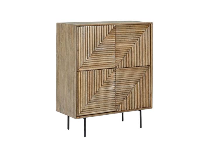 Massives Design Highboard „Darsey“ Mangoholz Natural Bizzotto