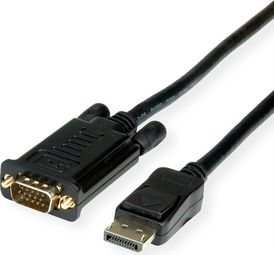 VALUE DisplayPort naar VGA kabel, zwart, 5 meter