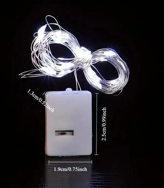 Uplift Picks 2M Battery Powered Fairy String Lights 20LED Multipack For Weddings And Decor white 2 M 20 Led 4 Pcs