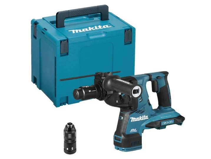 Makita DHR281ZJ, SDS Plus, Schwarz, Blau, Bürstenloser Motor, 2,9 J, Akku, 18 V