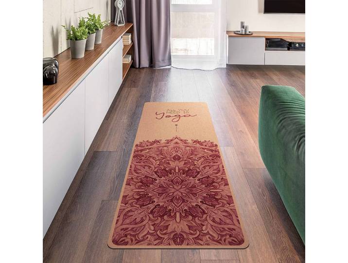 Tapis de yoga All you need is Yoga 183 x 61cm Rouge/Rouge