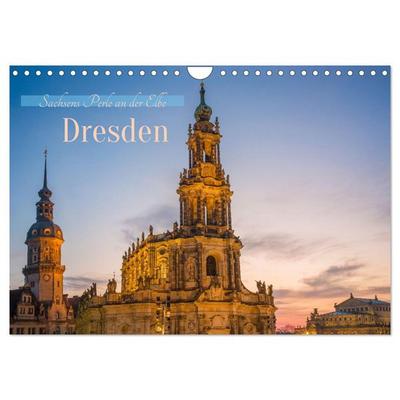 Dresden - Sachsens Perle an der Elbe (Wandkalender 2026 DIN A4 quer), CALVENDO Monatskalender