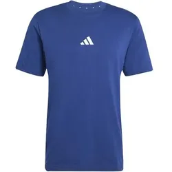 ADIDAS Herren Shirt Essentials 3-Streifen Single Jersey, Größe L in Blau Blau