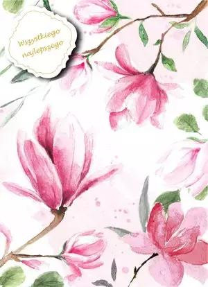 Henry Karnet B6 met magnolia-illustratie