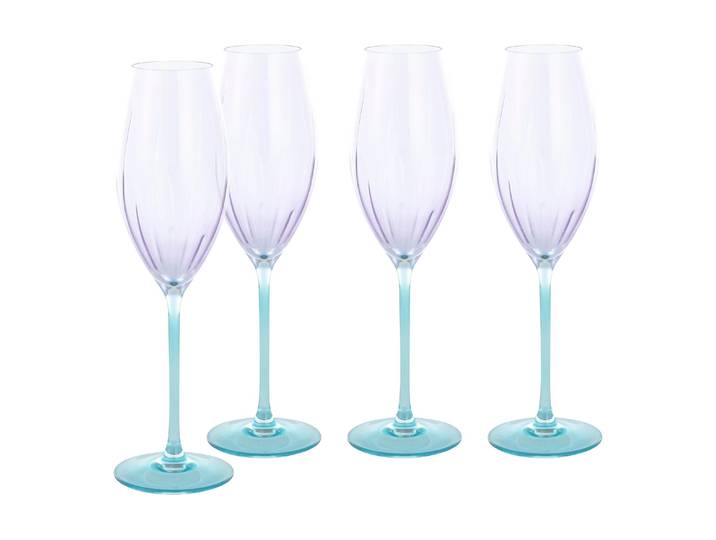 Sektglas CREATABLE Sektglas 210 ml, 1 Stück , lila (transparent), H:24cm Ø:6cm, Trinkgefässe, Sektglas
