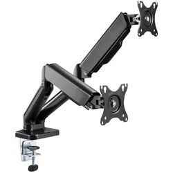 T'nB TNB ERGO Line Double Monitor Arm (Tisch, 10 kg), Monitor Halterung, Schwarz