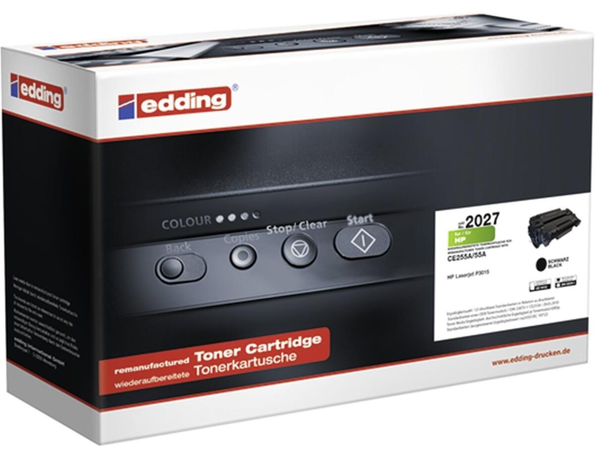 Edding EDD-2027 Toner zwart vervanging voor HP 55A (CE255A)