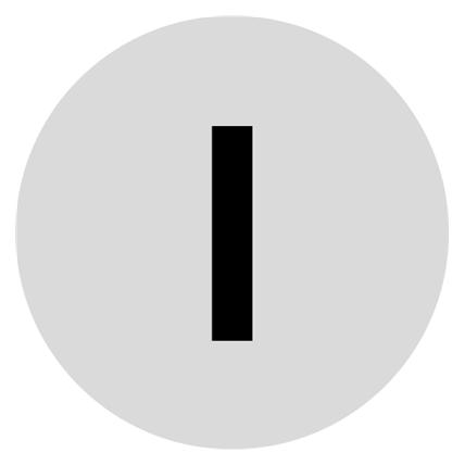Eaton Frontschild weiss transp. "I" (4015081850860)