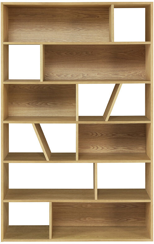 Miliboo Bibliothèque design en bois clair L120 cm AZTEQUE