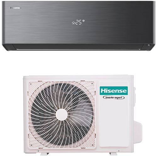 Hisense Ar Condicionado Fixo  QH25XV4B Serie Energy Pro X  18m²  9000 BTU/h  A+++  Preto