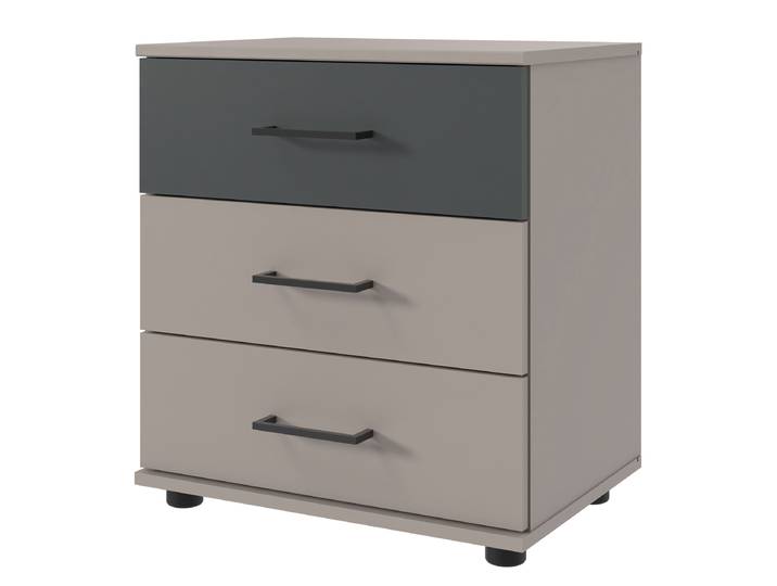 Table de chevet Taiga 58cm Gris/Gris Sahara/Graphite