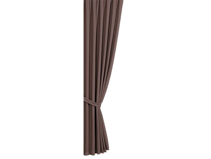 Verdunkelungs-Schals mit Universalschienenband, Braun, Größe 304 (2er-Pack Raffhalter, 80 cm)