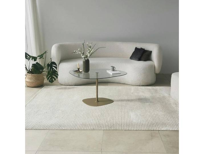 Table basse plateau organique en verre TULUM - Verre transparent