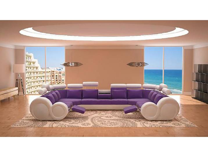JVmoebel Wohnlandschaft Schwarzes Sofa aus Textil mit stilvollem Design und hoher Haltbarkeit, 1 Teile, Made in Europa