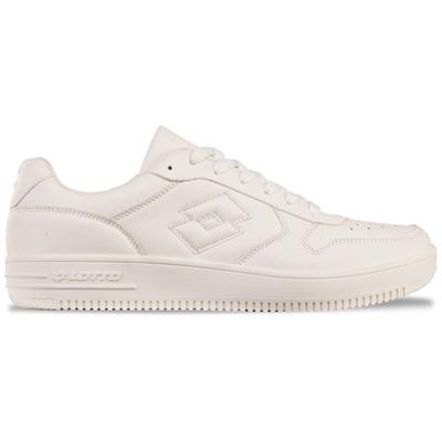 Sneaker LOTTO, Damen, Gr. 46, weiß, Synthetik, unifarben, Schuhe Sneaker, - im Lowcut-Basketballdesign
