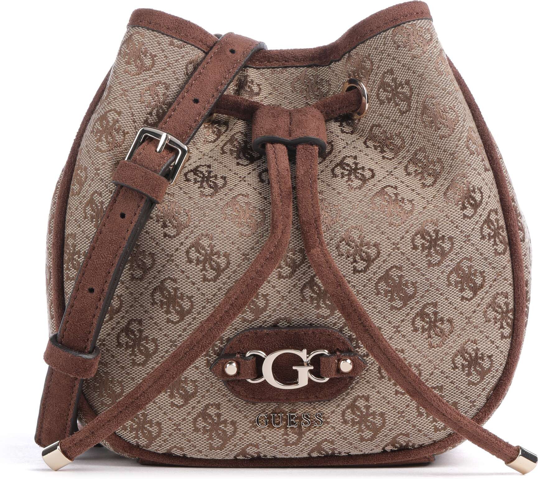 Guess Samantha Mini Bucket Handtasche, braun