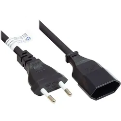 Alcasa P0300-S020 Stromkabel Schwarz 2 m Netzstecker Typ C
